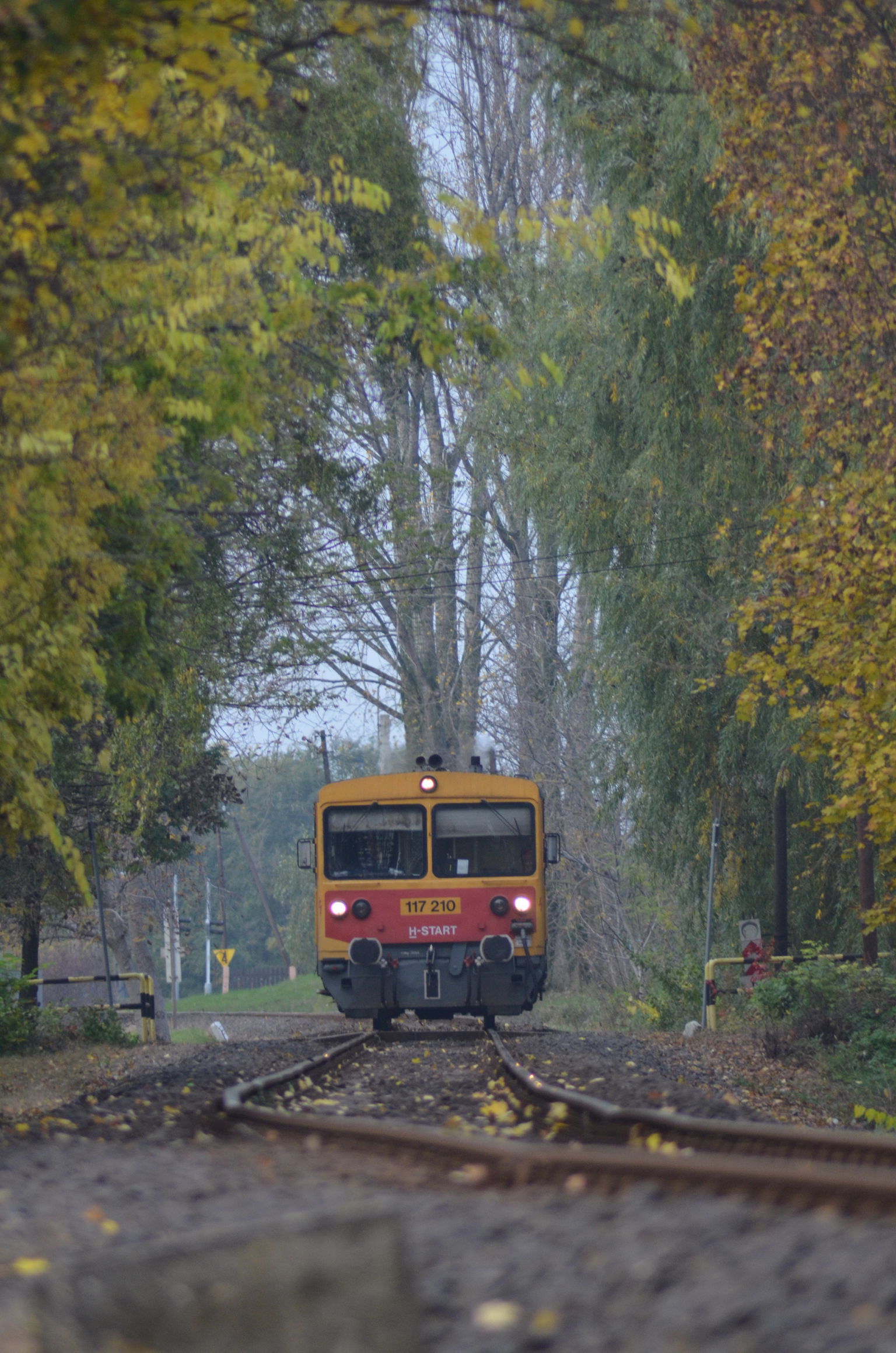 Tiszavasvári belterületén közlekedő vasút.
