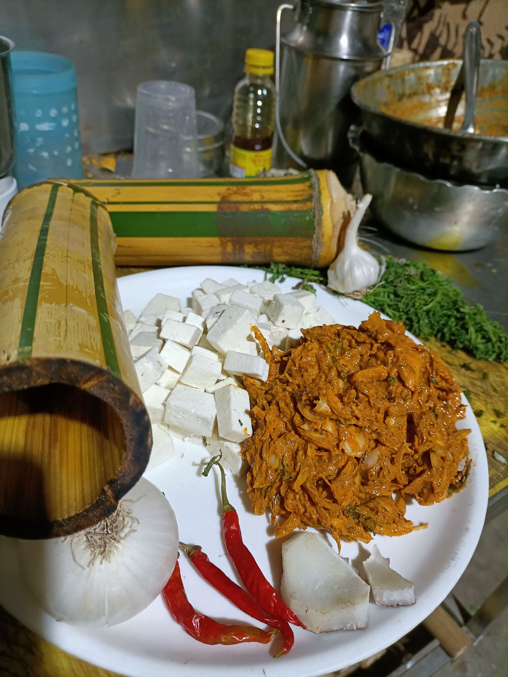 Making paneer in natural way