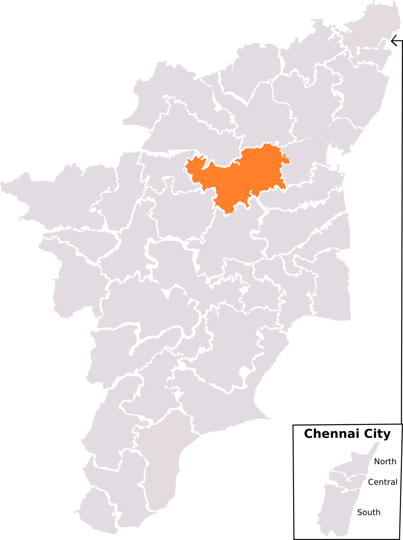 Lok Sabha Election map labeling each constituency for individua…