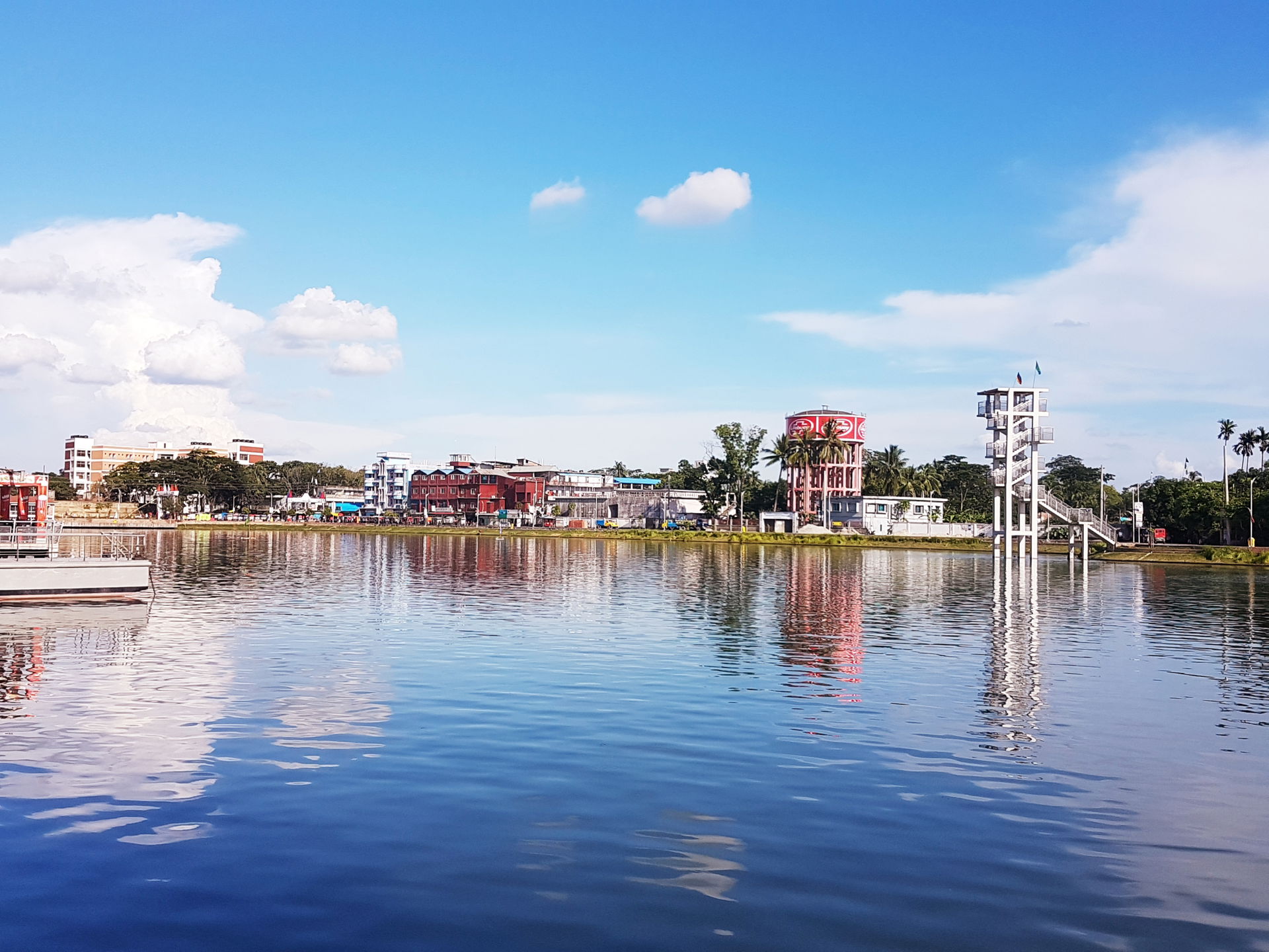 View of Shakuni Lake in Madaripur town, Bangladesh