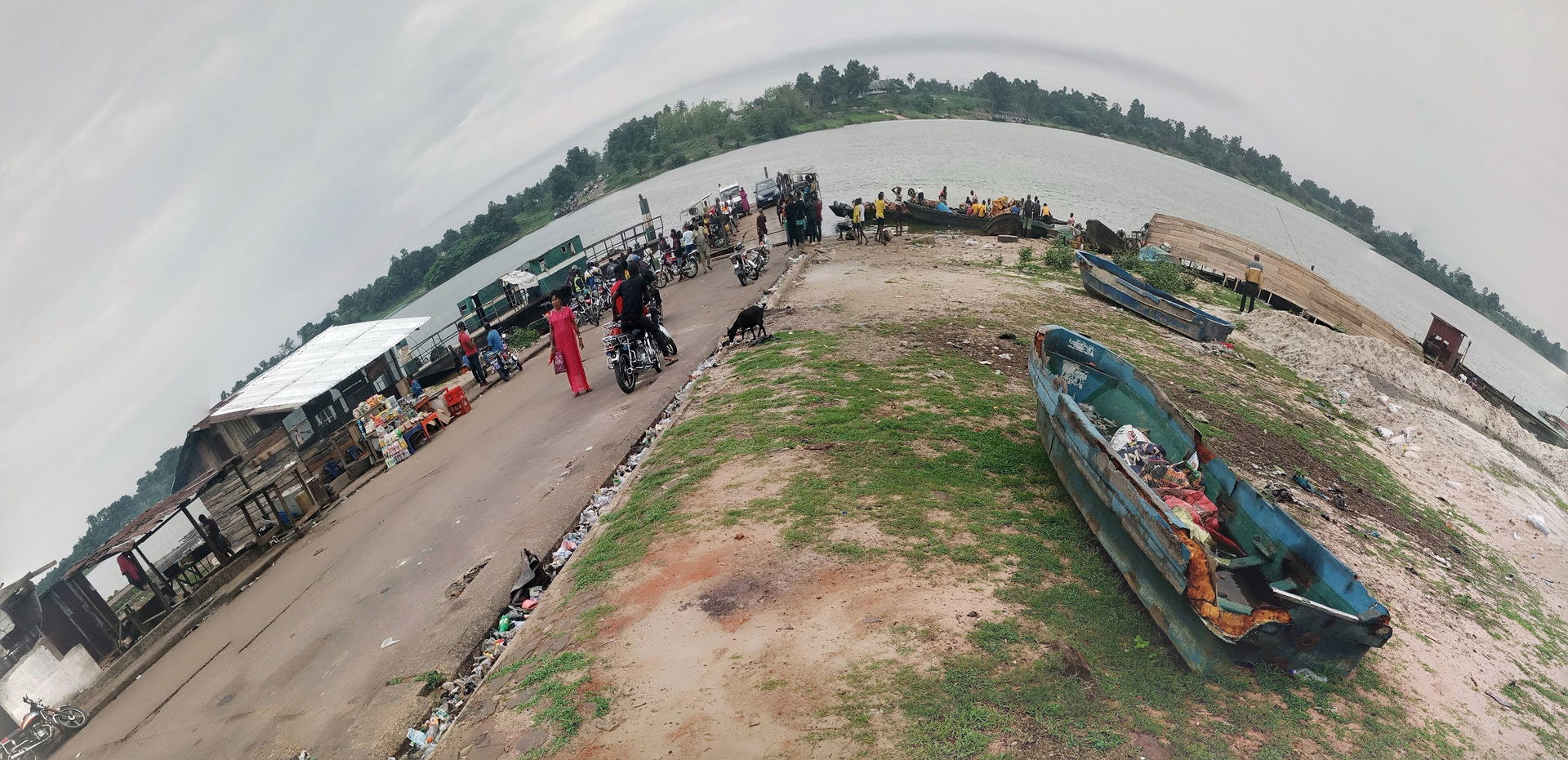 Viewing Oguta Lake from afar