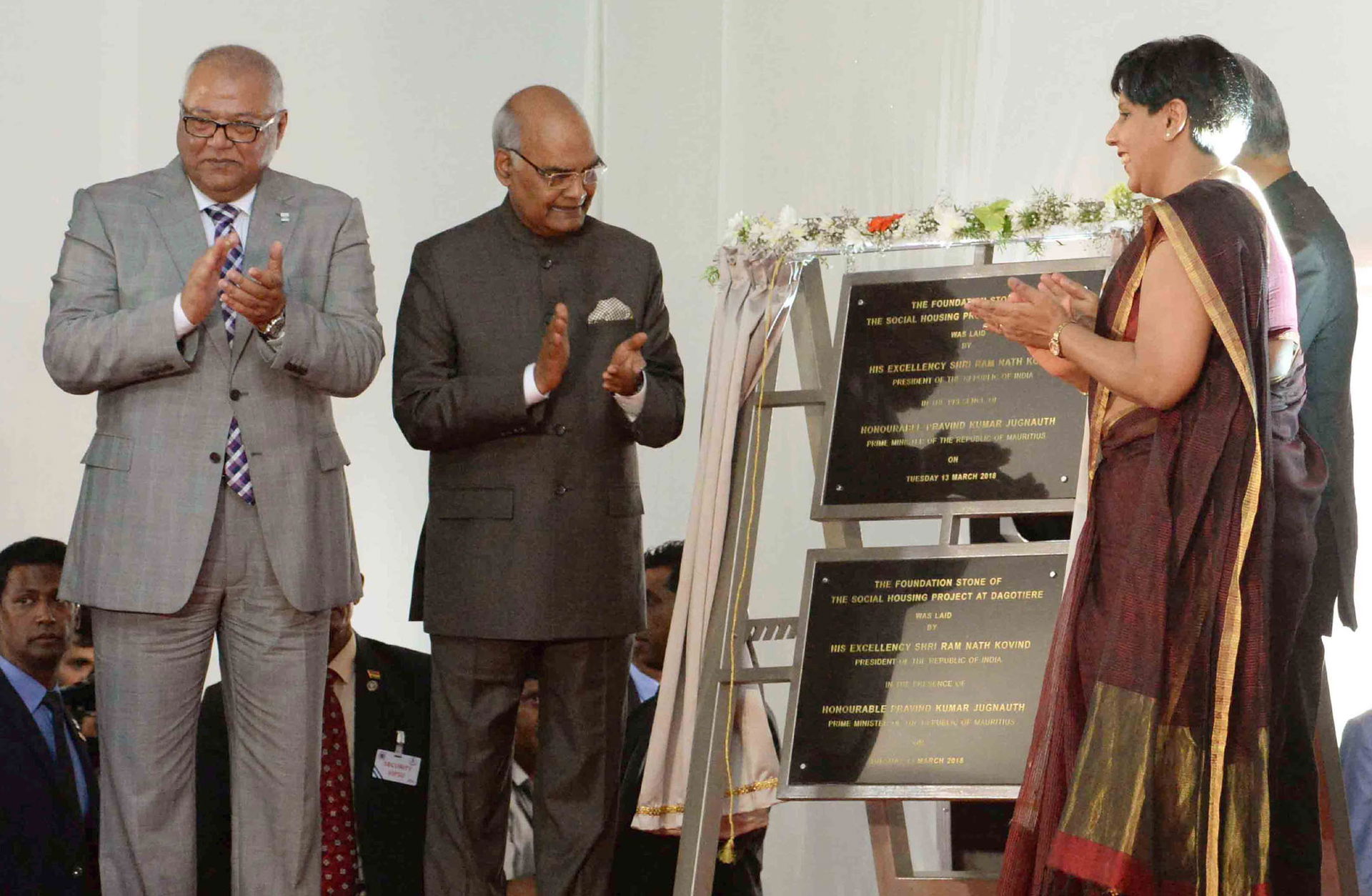 The President, Shri Ram Nath Kovind unveiling the Foundation St…