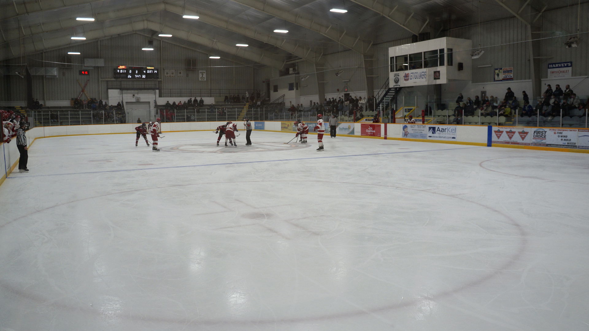 The Wallaceburg Thunderhawks hosting the Mooretown Flags at the…