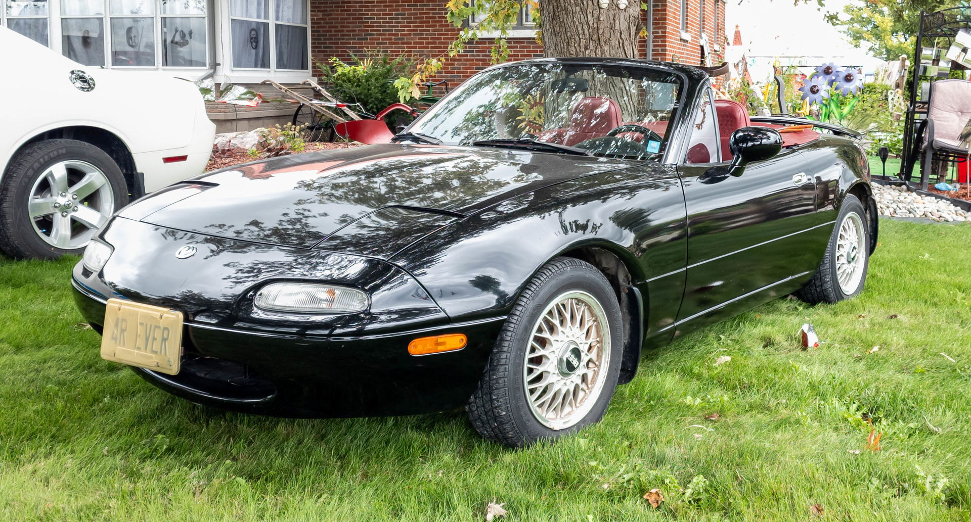 Mazda Miata convertible displayed at O'Neill Farm, Wallaceburg,…