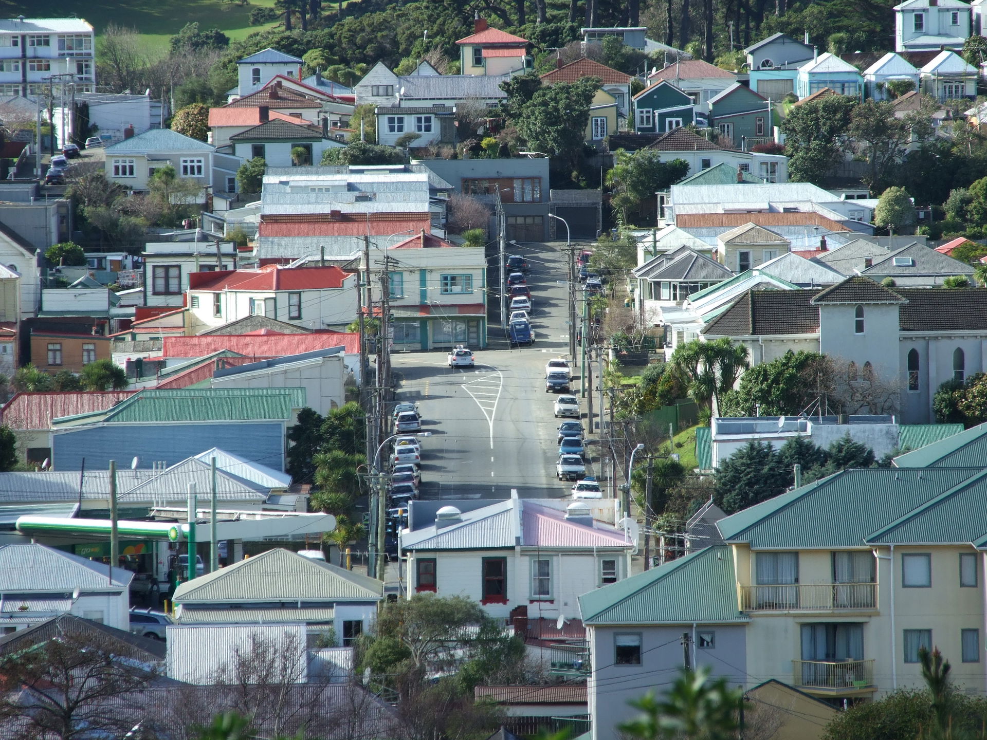 Luxford Street, Berhampore, from afar.