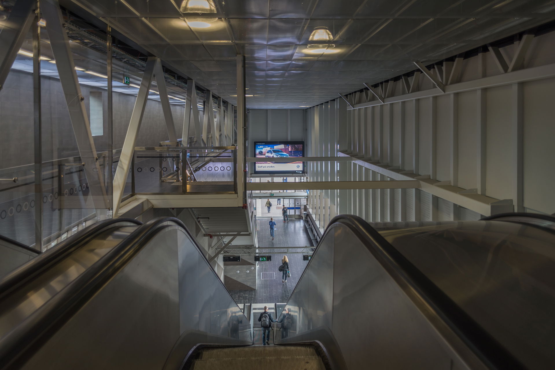 The new north entrance/exit to Solna station (a commuter train …