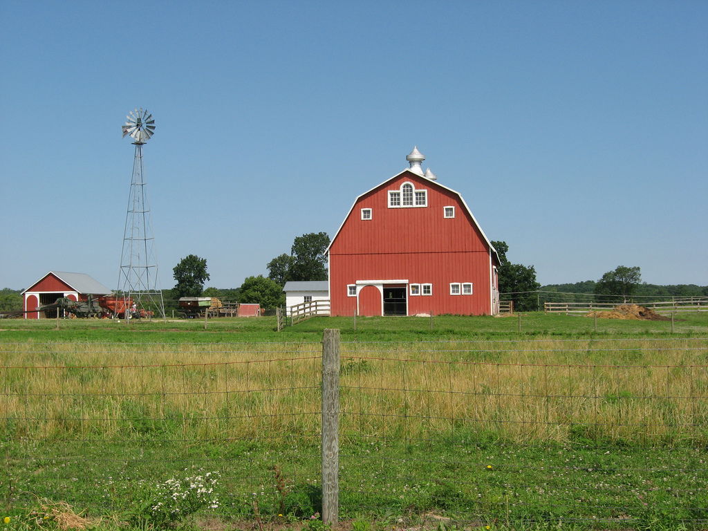 A little old fashioned farm just inside the state park. They do…
