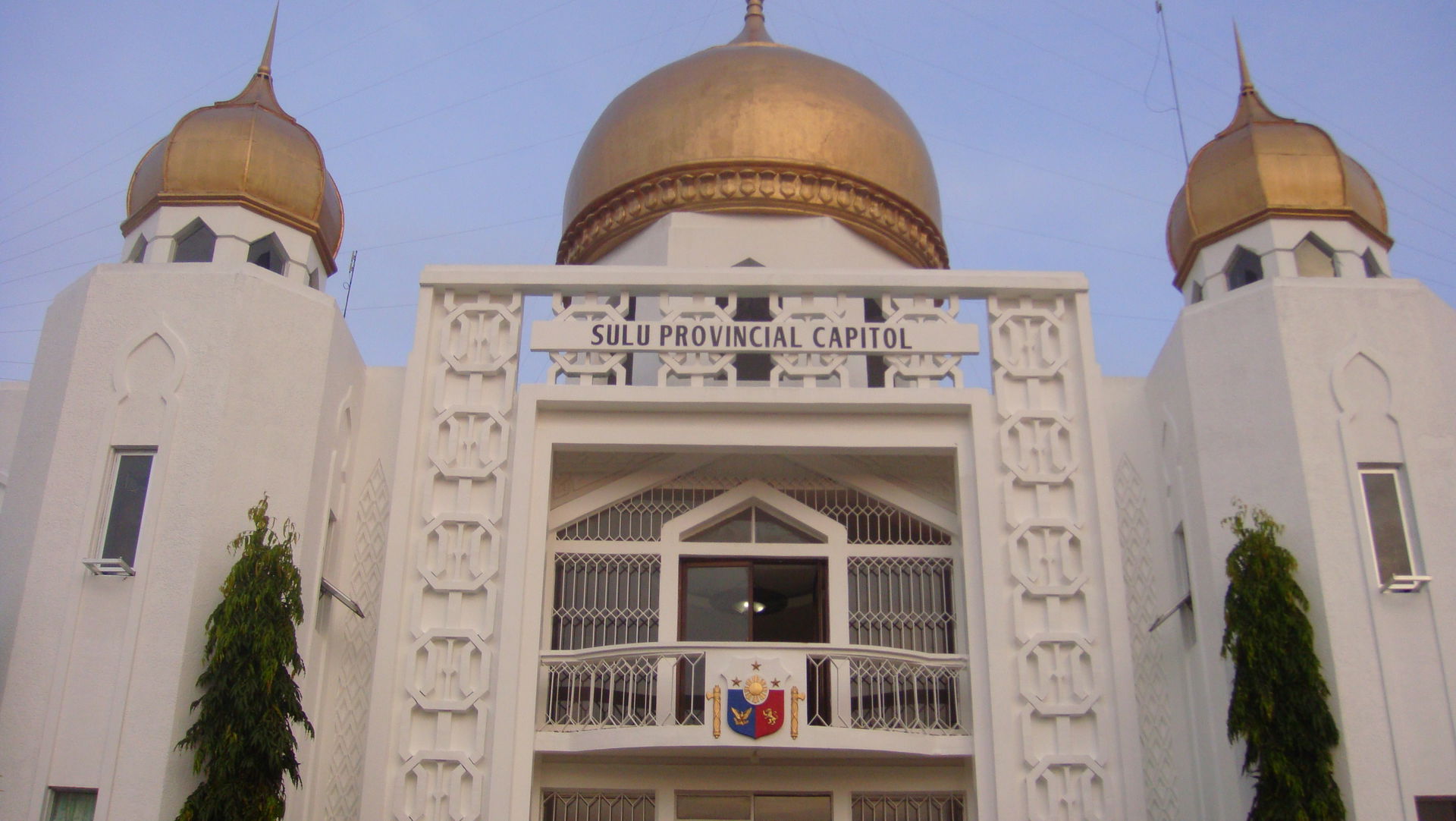 The façade of the Sulu Provincial Capitol building — in  Jolo, …