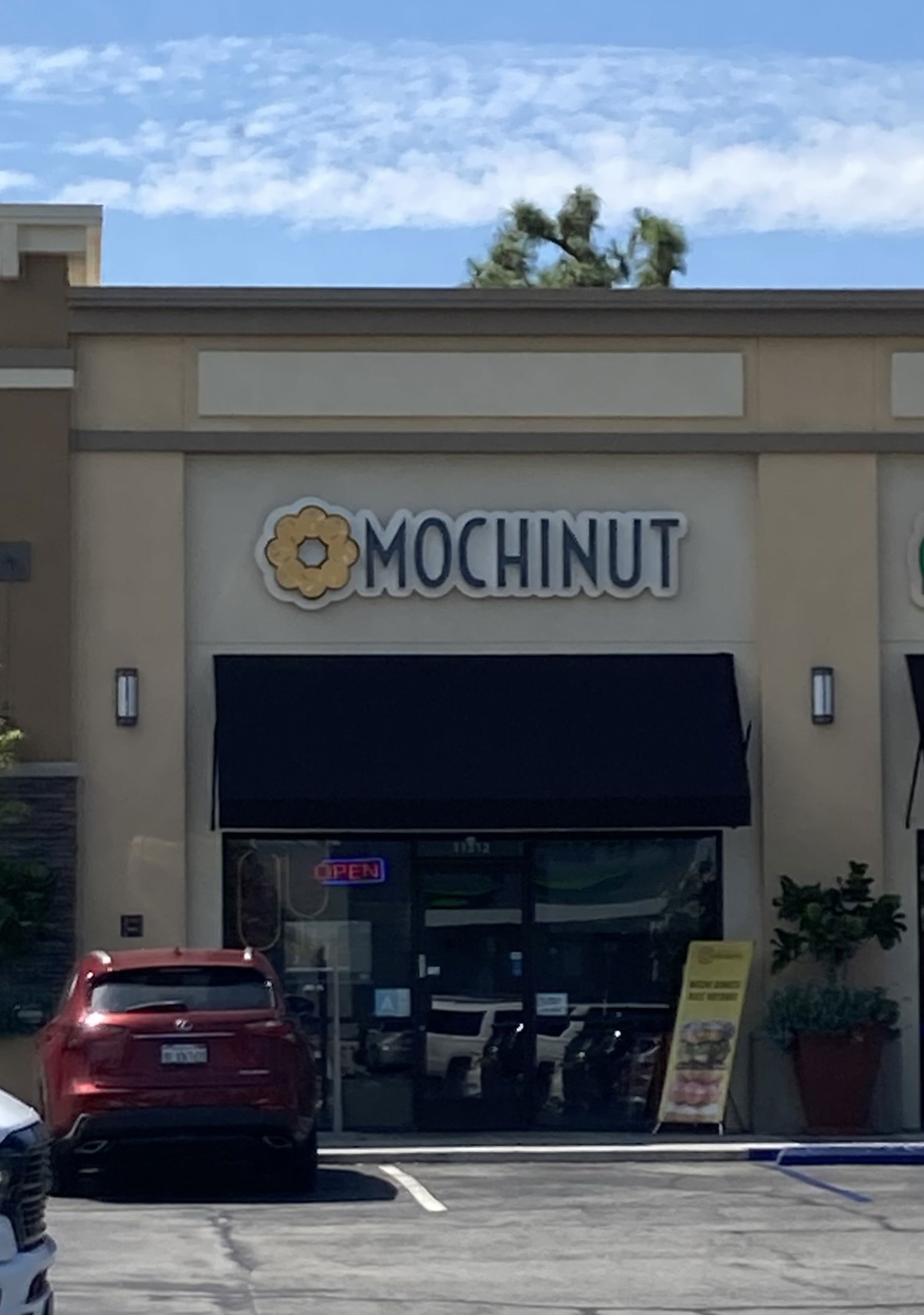 Exterior of the Mochinut location in Cerritos, Califonia in 2023