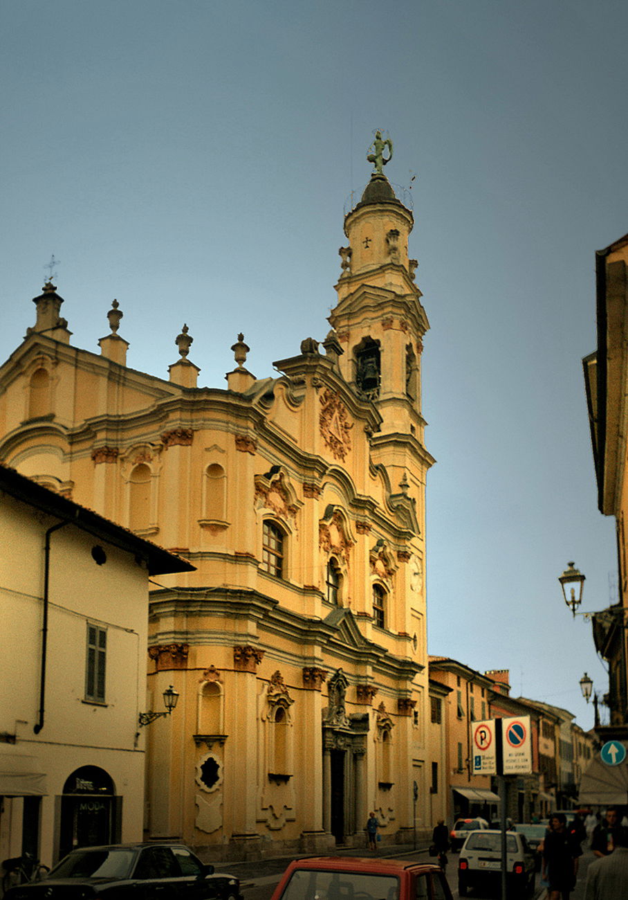 The baroque church of the Holy Trinity in Crema, Italy. From sc…