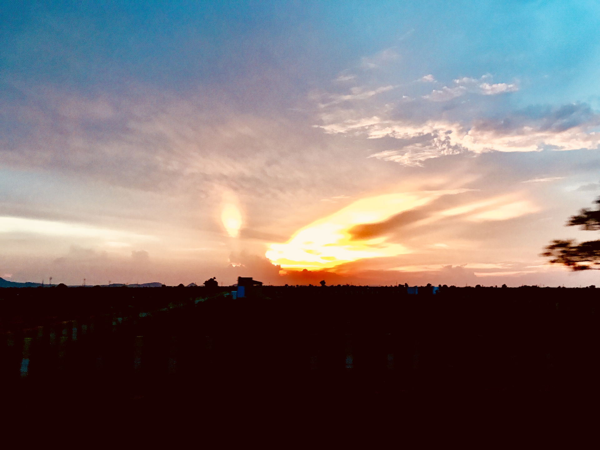 Sunset near Dharmavaram, AP