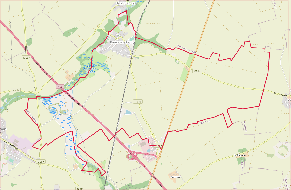 carte réalisée sur umap
