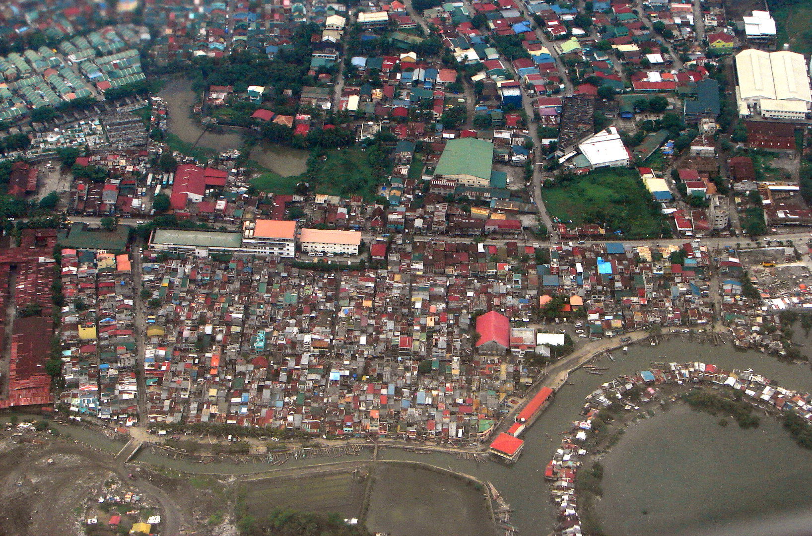 Aerial view of Las Piñas City, the Philippines
