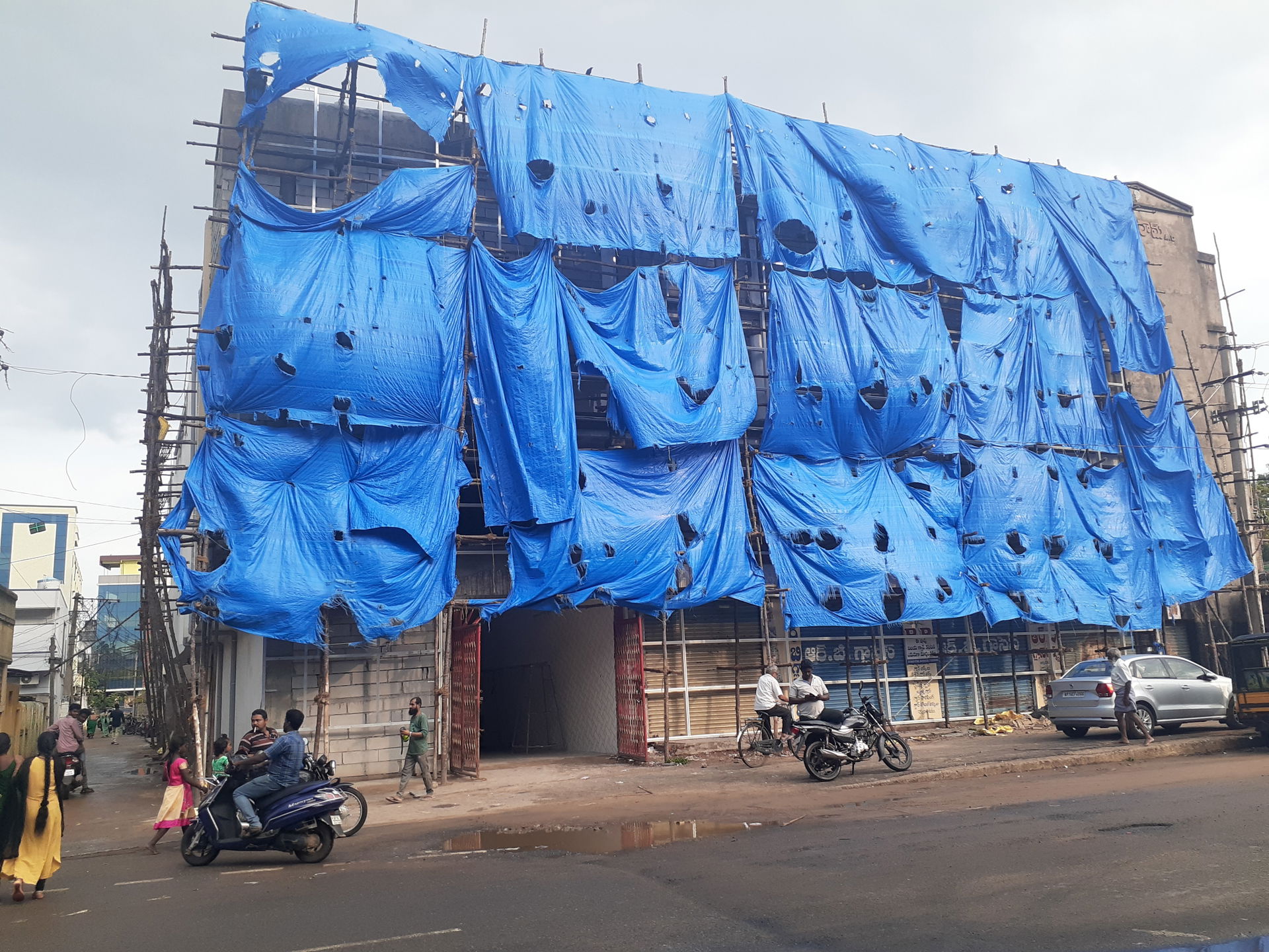 cinema hall under renovation
