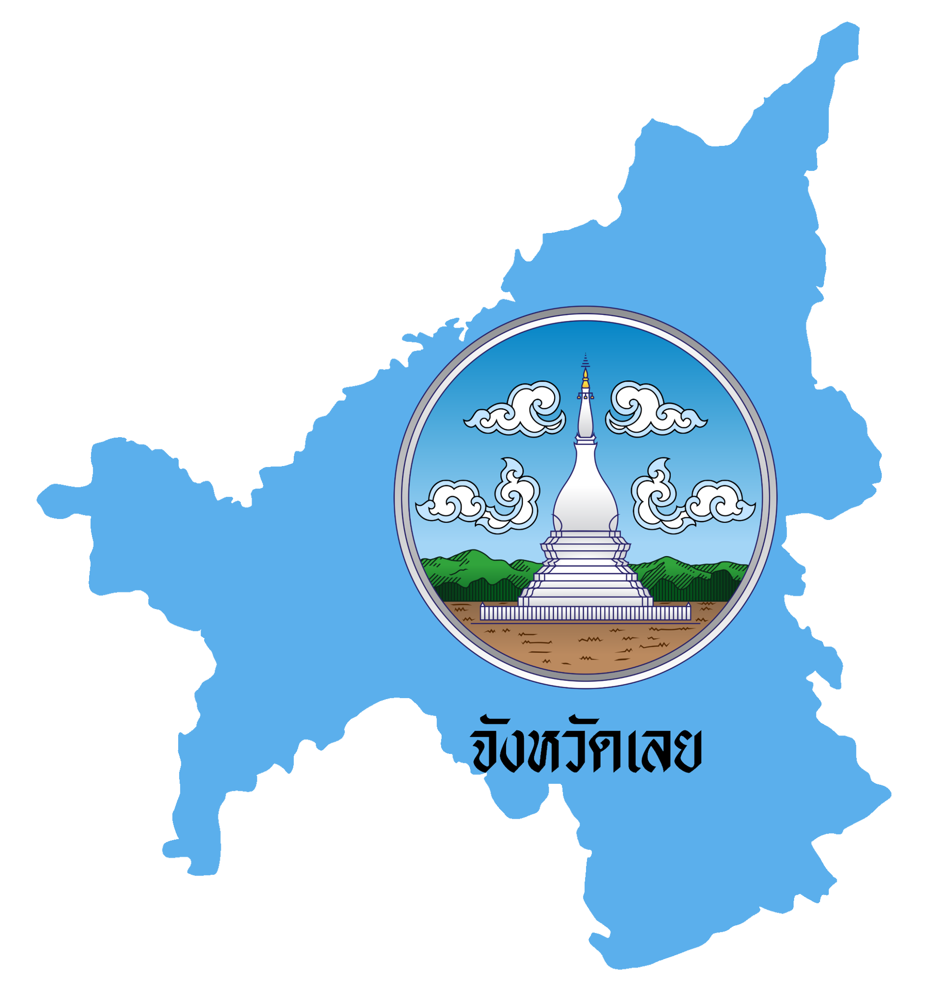 แผนที่ธงจังหวัดเลย