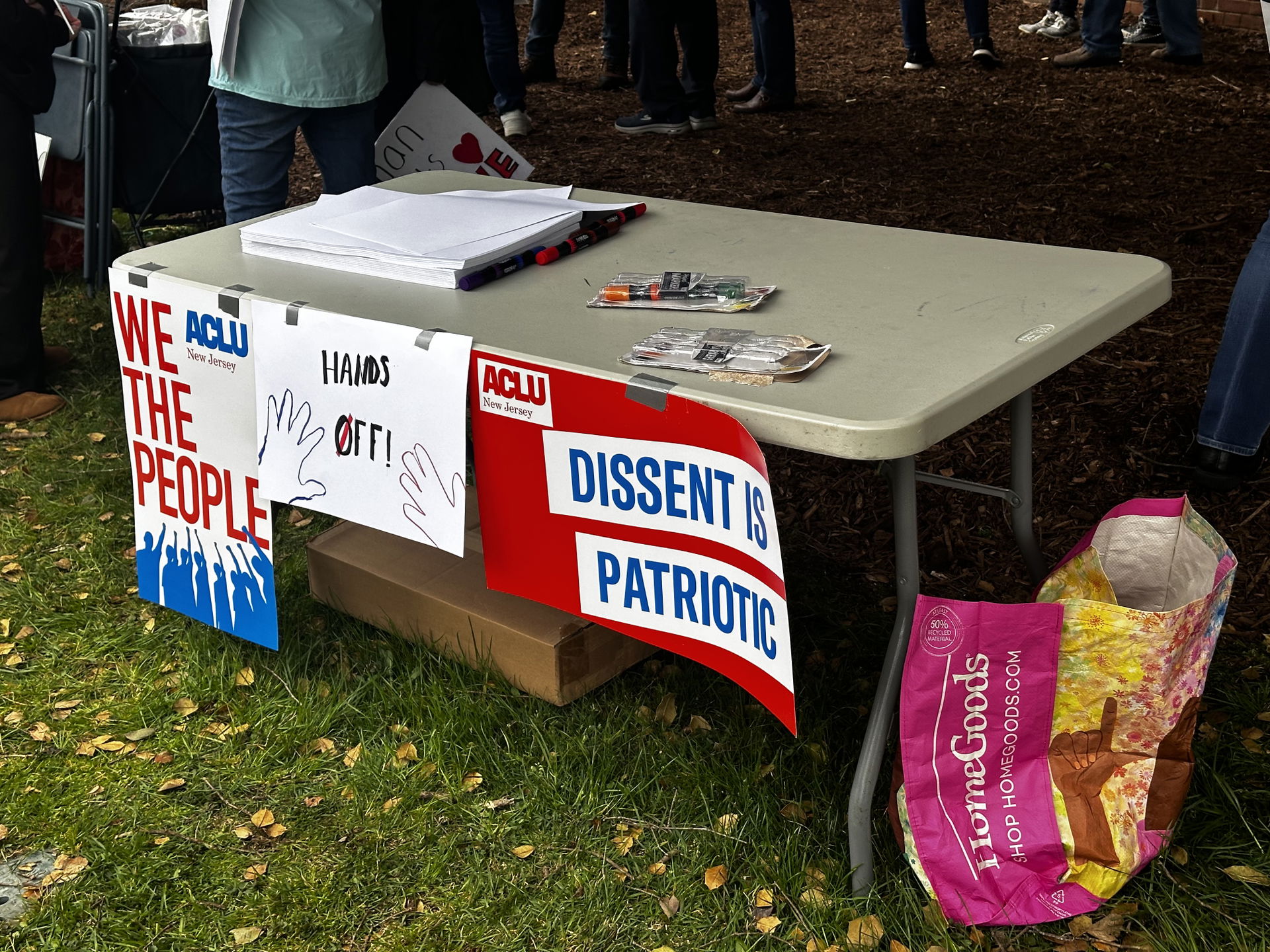 “Hands Off” protest in Morristown, NJ, April 5 2025