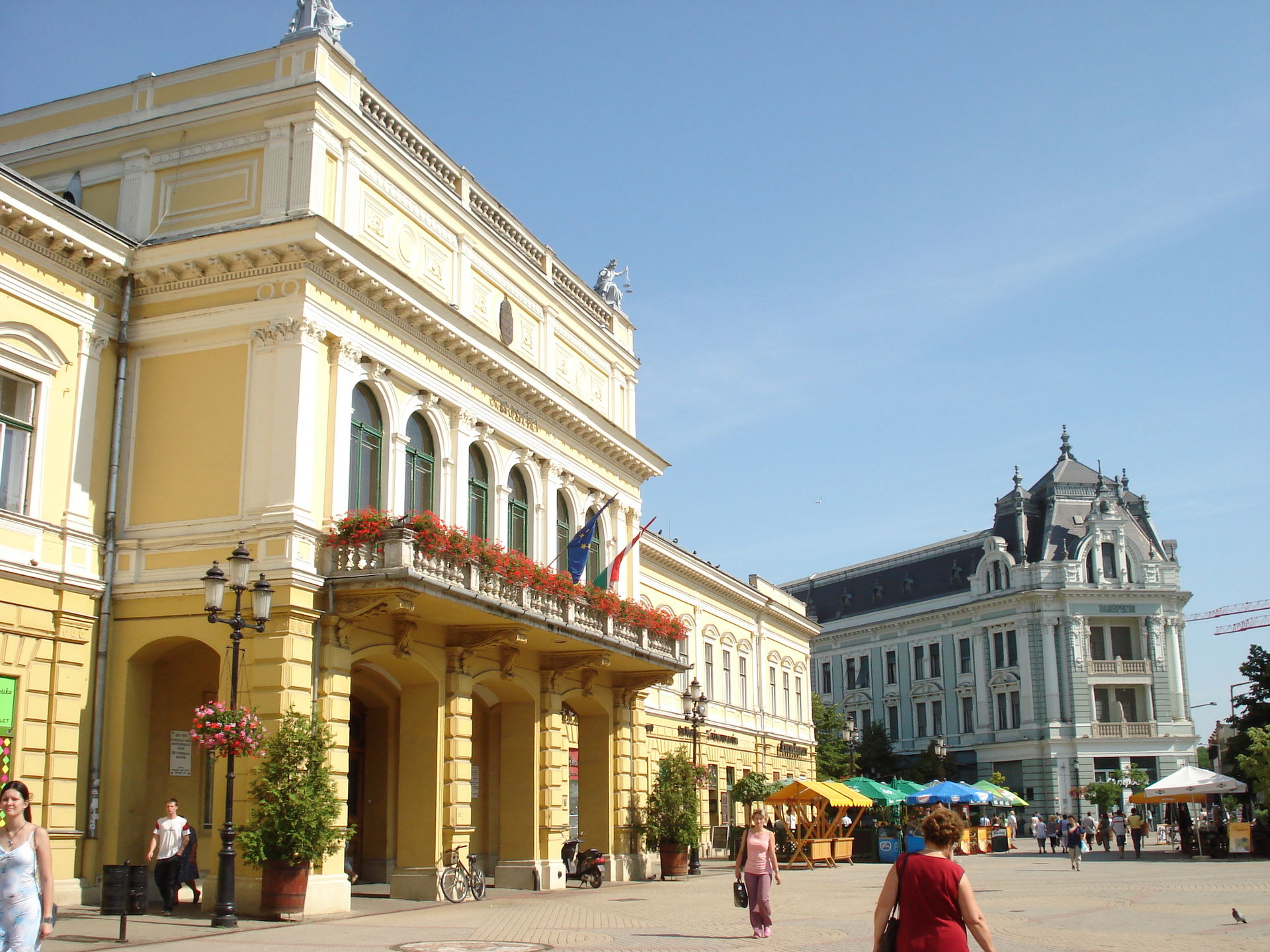 Main square, Nyiregyhaza, Hungary