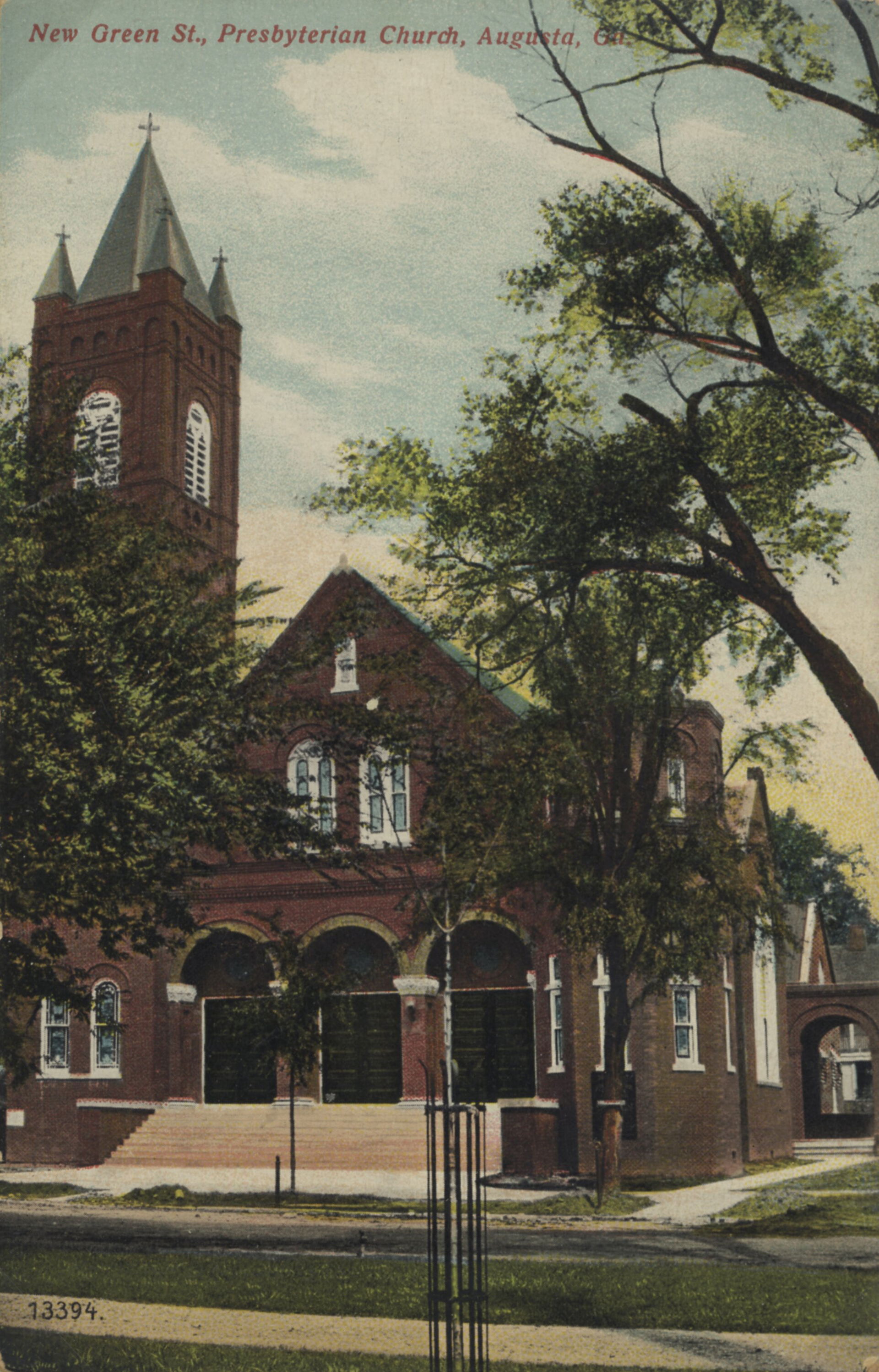 Early-twentieth century postcard image of Greene Street Presbyt…