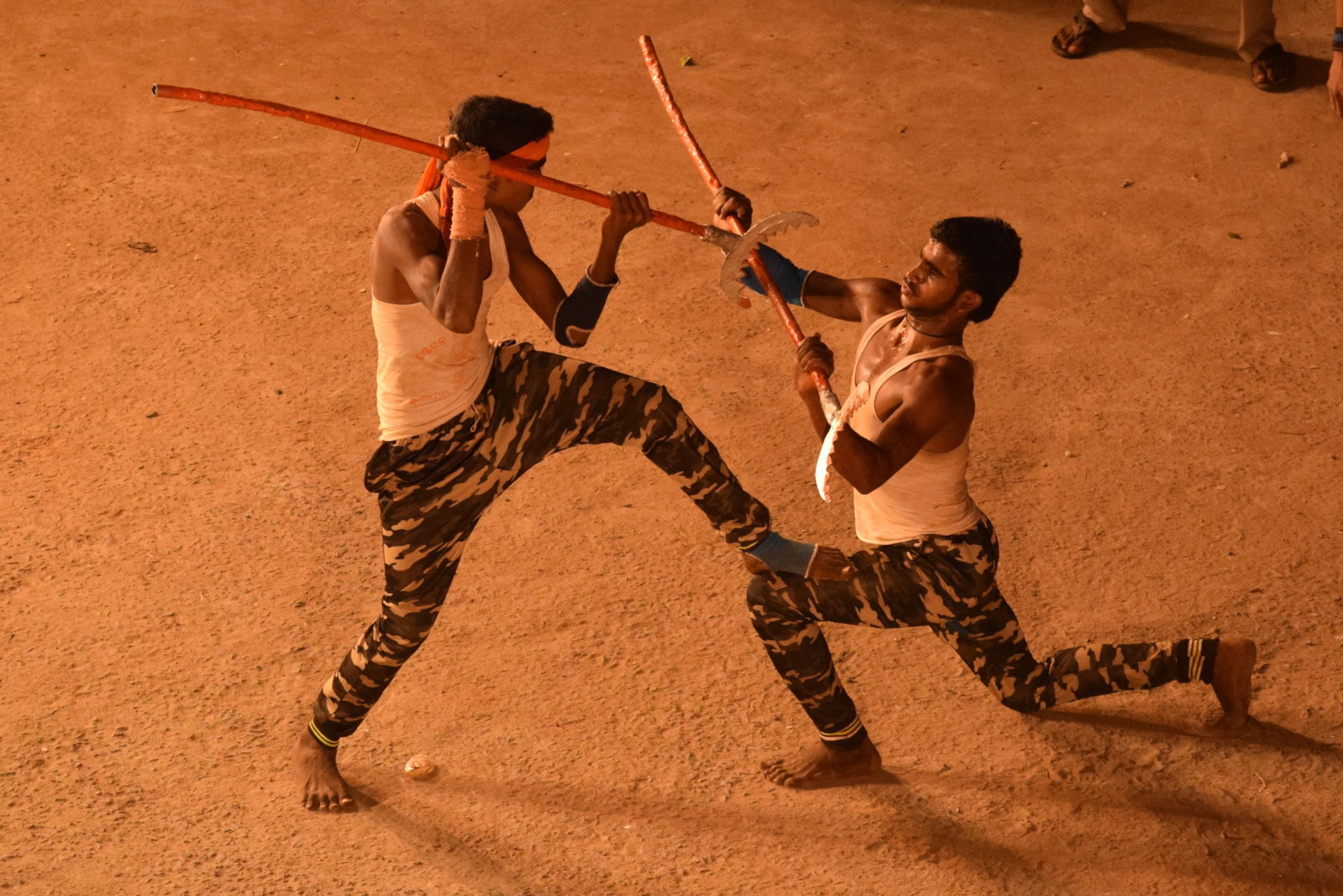 A folk dance being performed during the days of Navratri in Bar…