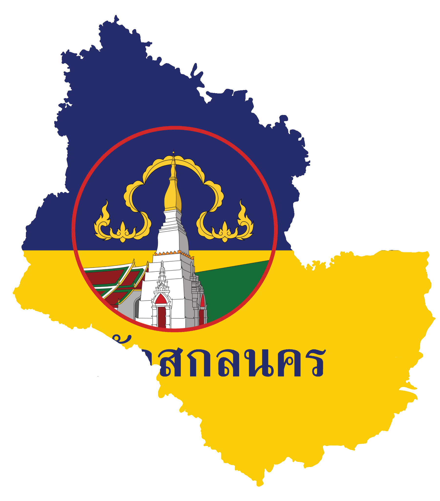 แผนที่ธงจังหวัดสกลนคร