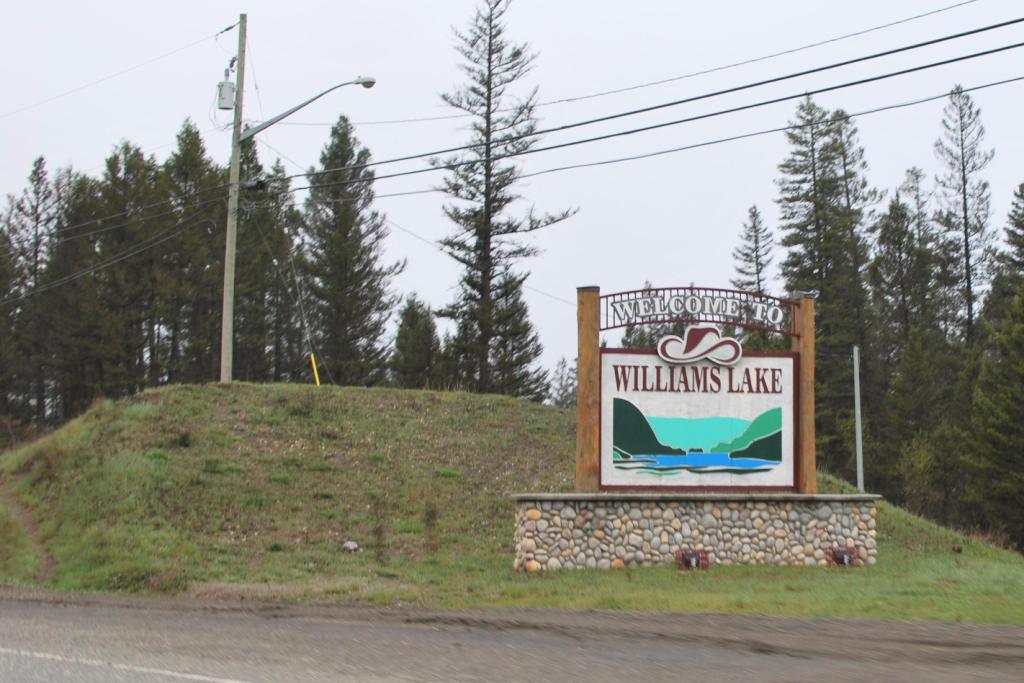 Williams Lake, British Columbia sign