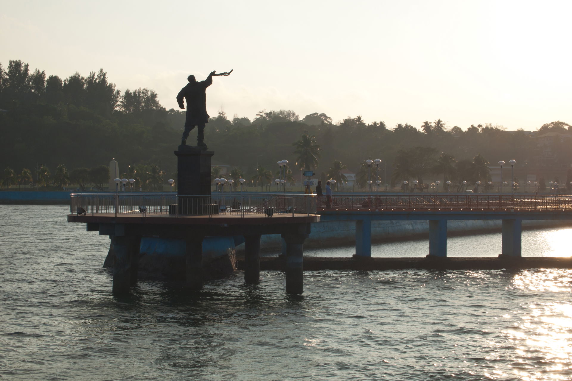 The statue of Rajiv Gandhi in Port Blair. Rajiv Ratna Gandhi wa…