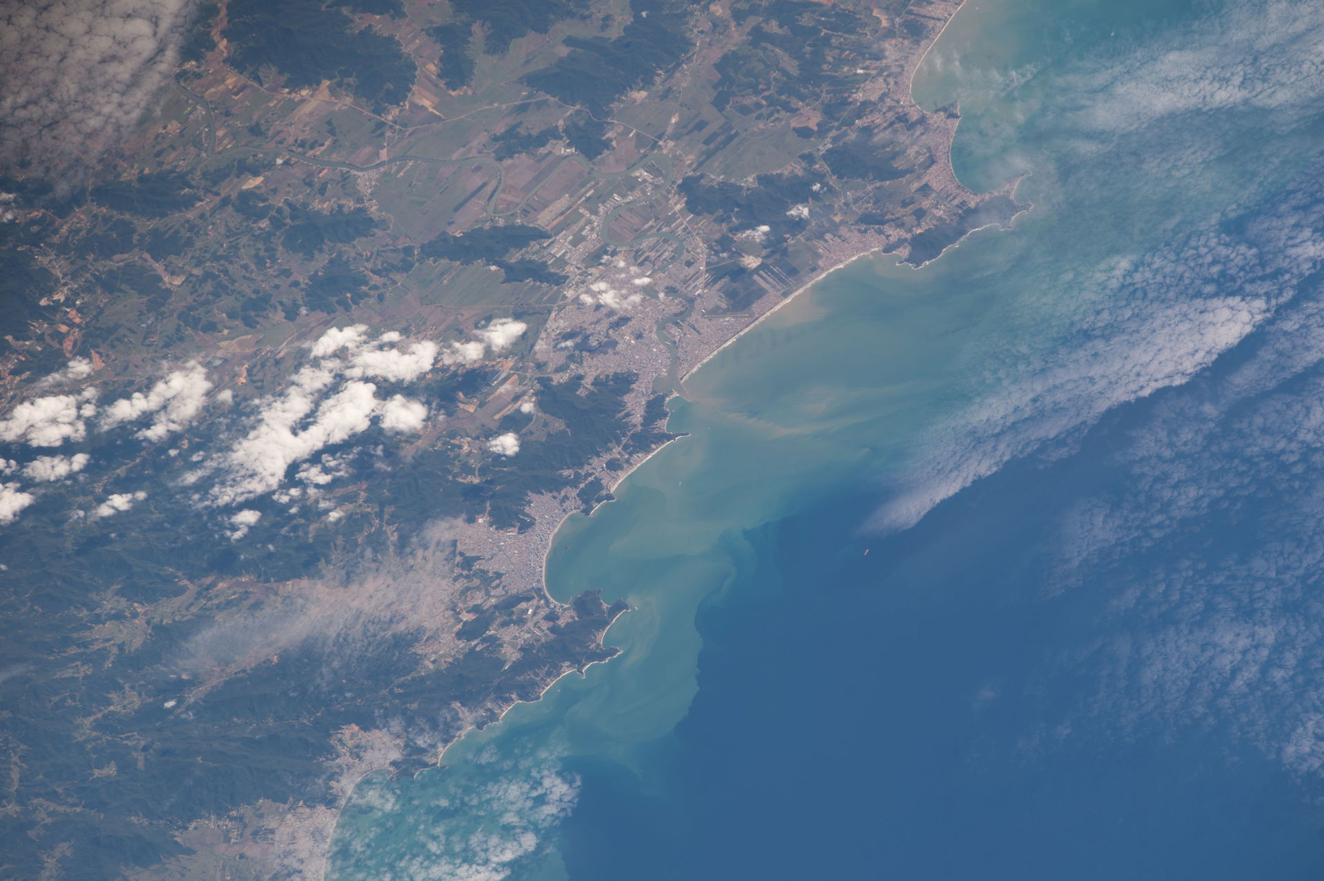 View of Itajaí, Santa Catarina, Brazil taken during ISS Expedit…