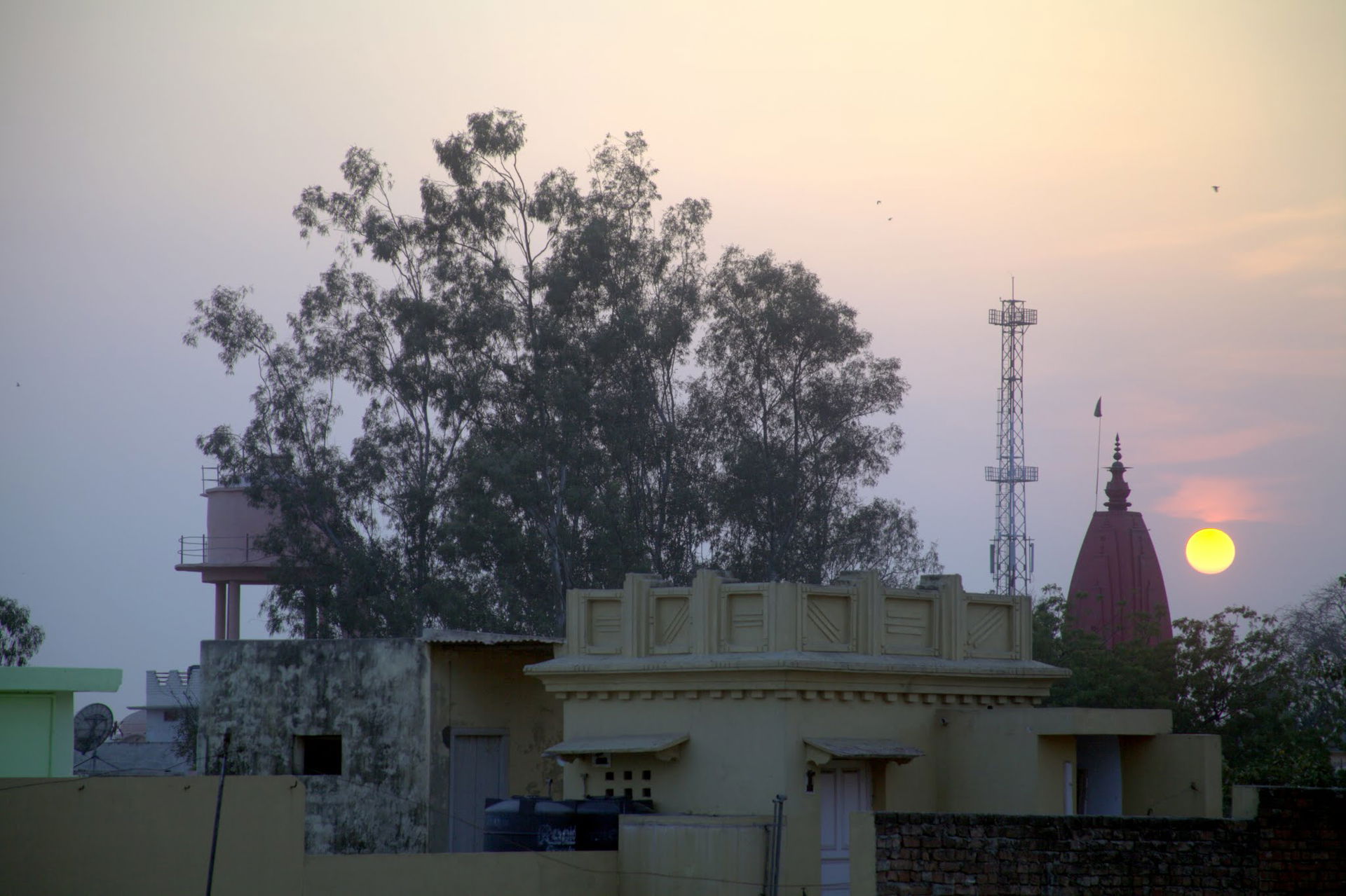 Cell tower, Hanuman tilla &amp; sunset