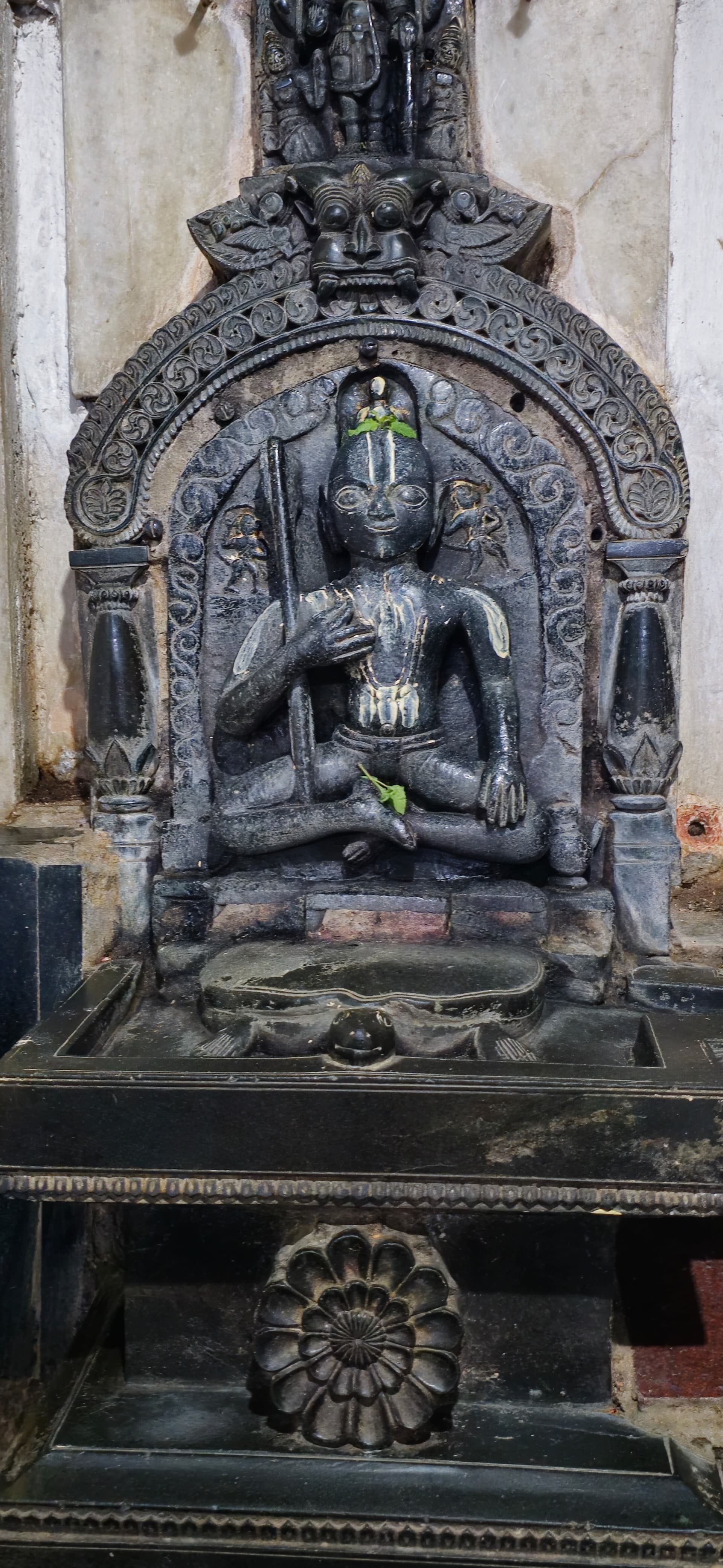 Shri Vidyadhisha Tirtha Swamiji idol at Ranebennur. This image …