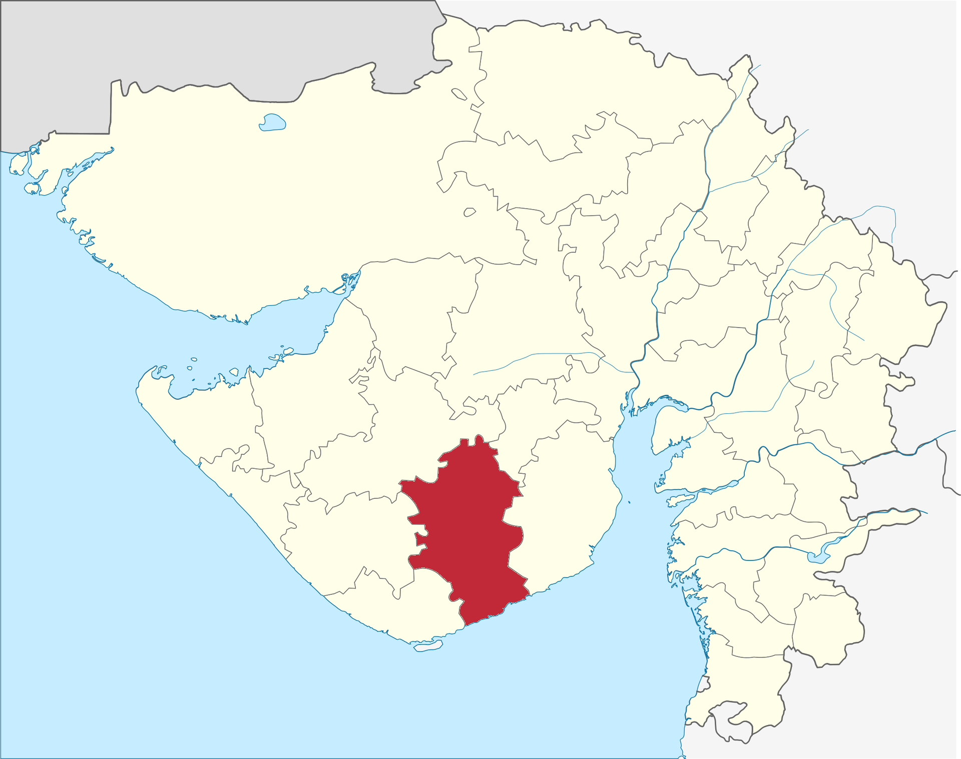 Distrito de Amreli en Gujarat