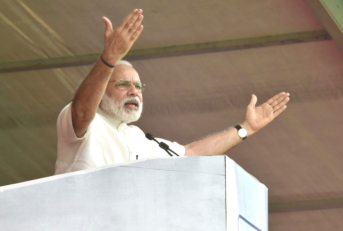 The Prime Minister, Shri Narendra Modi addressing at the launch…