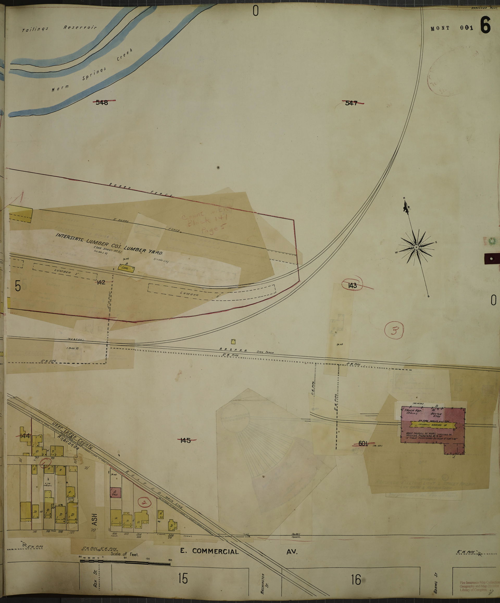 Sanborn Fire Insurance Map from Anaconda, Deer Lodge County, Mo…