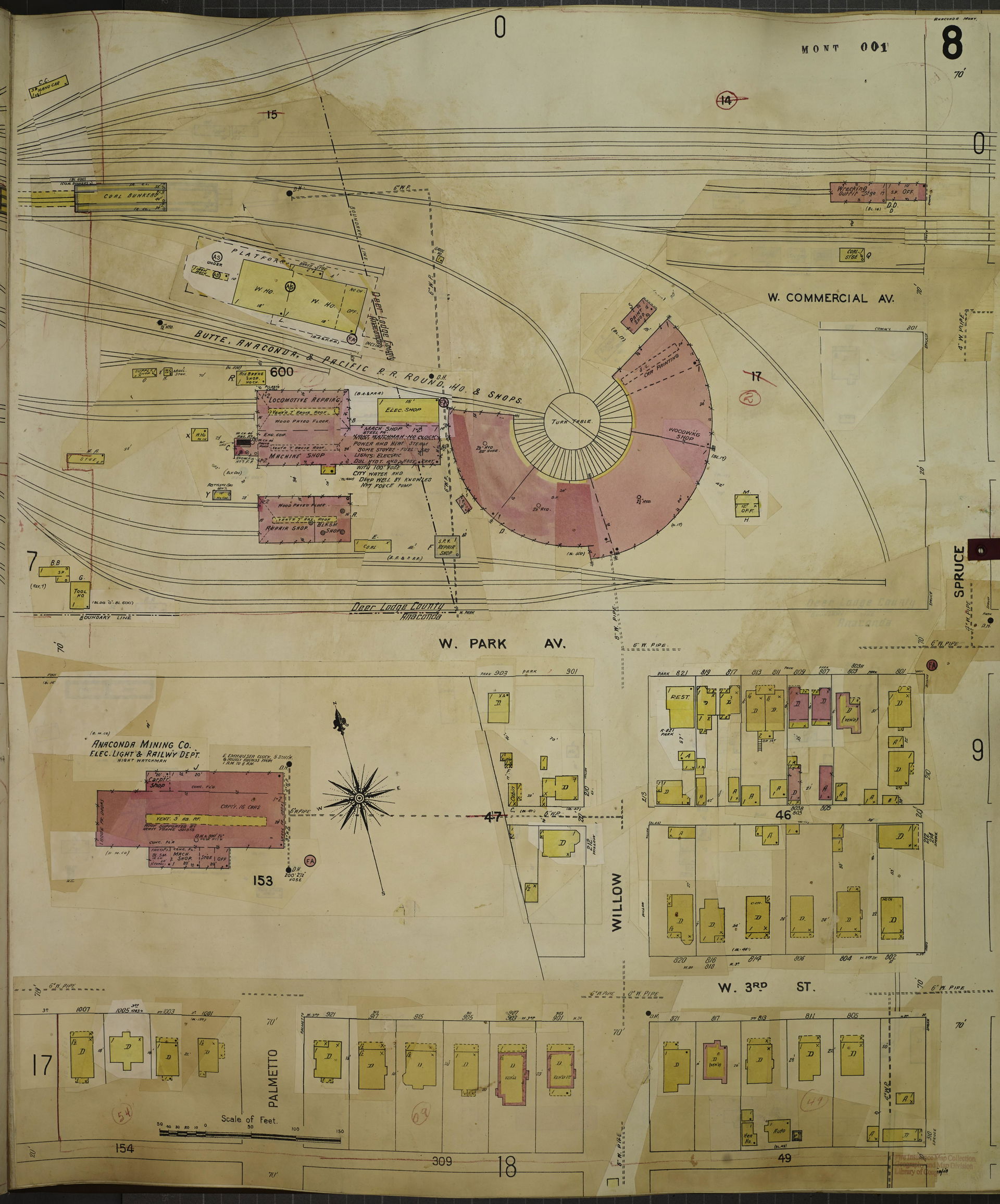 Sanborn Fire Insurance Map from Anaconda, Deer Lodge County, Mo…