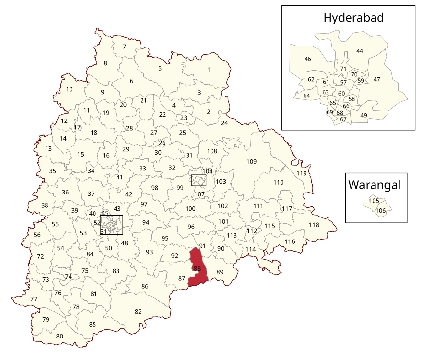 Miryalaguda Legislative Assembly constituency within Telangana