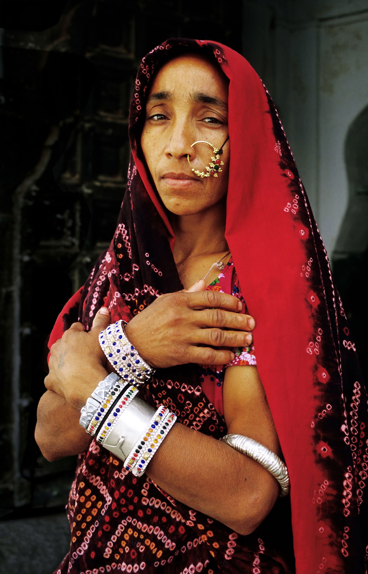 Lady in Bundi, Rajasthan, India in the year 1986.