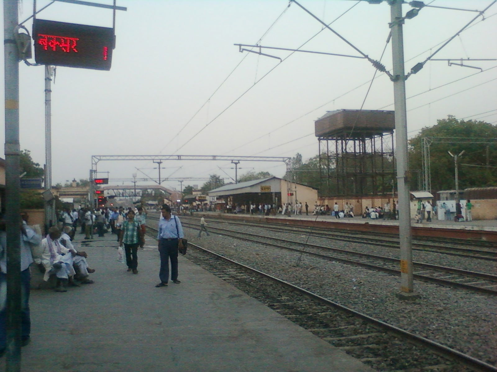 Buxar Railway Station - showing tracks