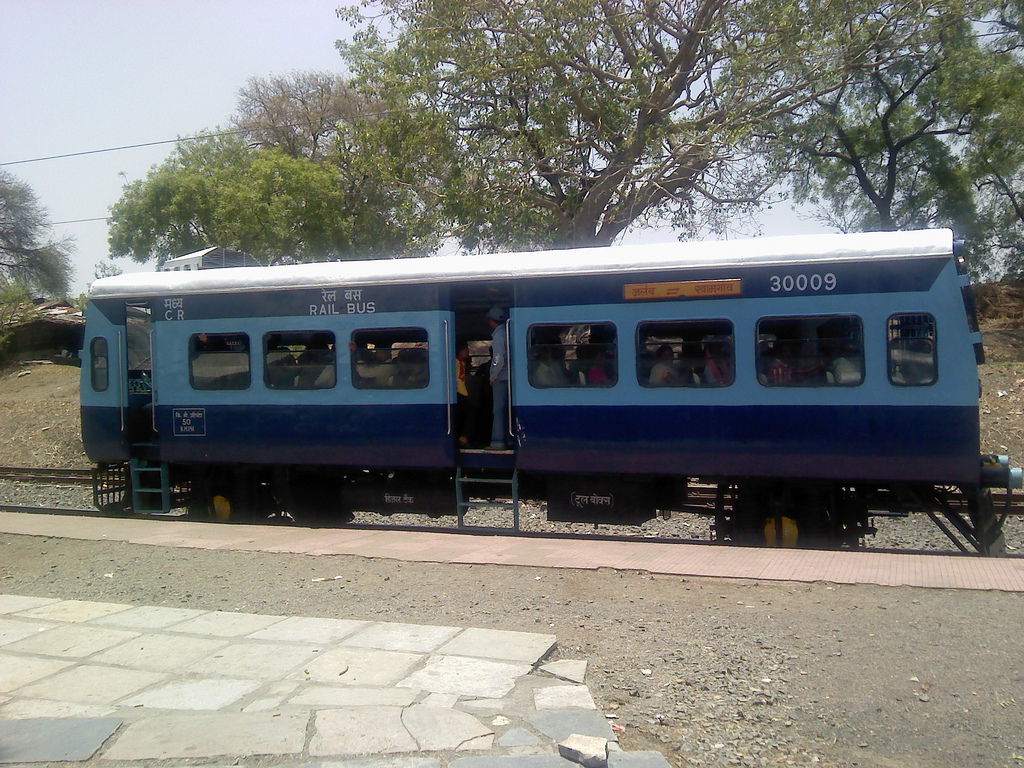 The railbus connecting Khamgaon to Jalamb Junction on Mumbai-Ho…