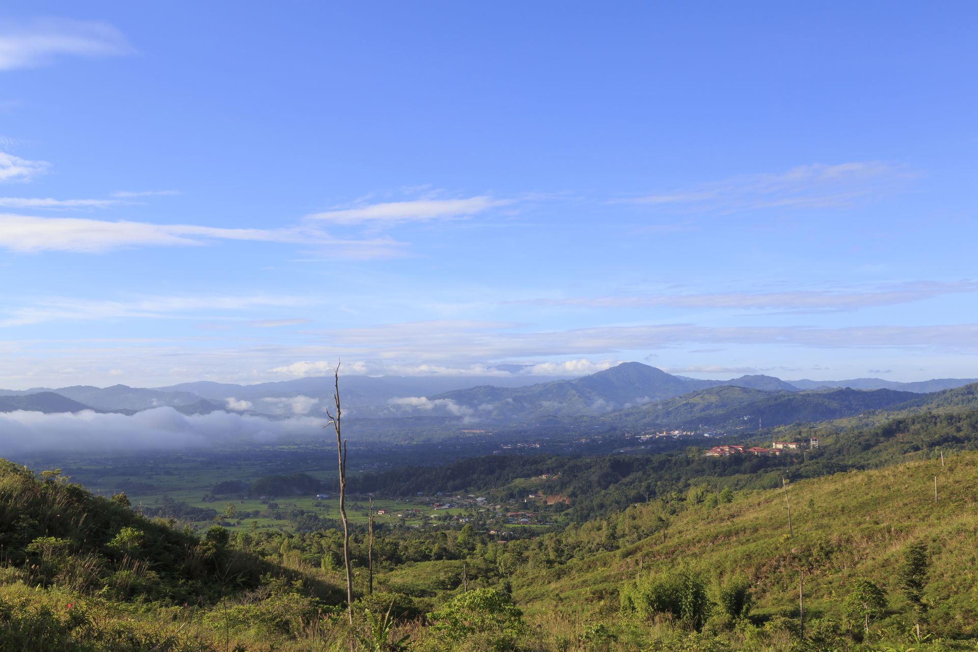 Ranau, Sabah: View over the Ranau Plain from Sports Complex Ran…