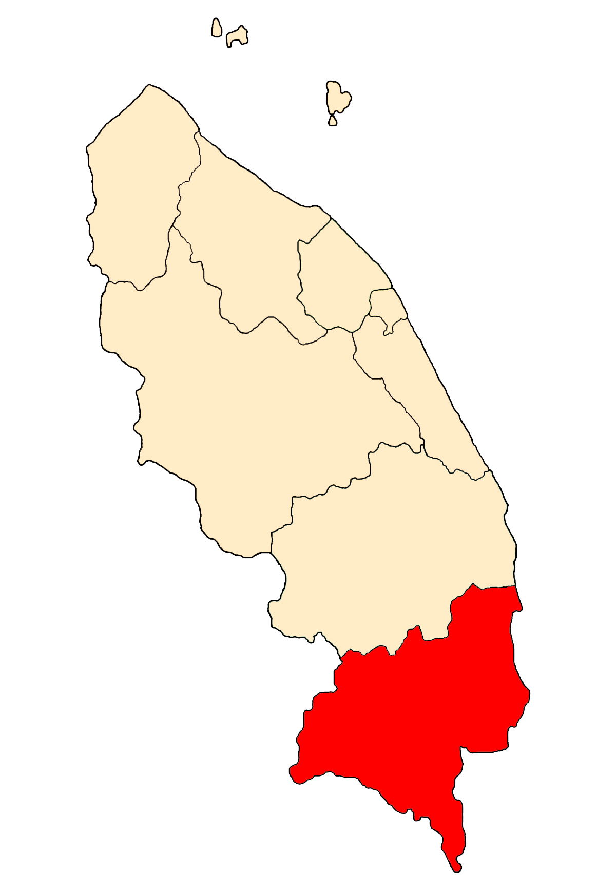 Location of Kemaman district, Terengganu, MALAYSIA