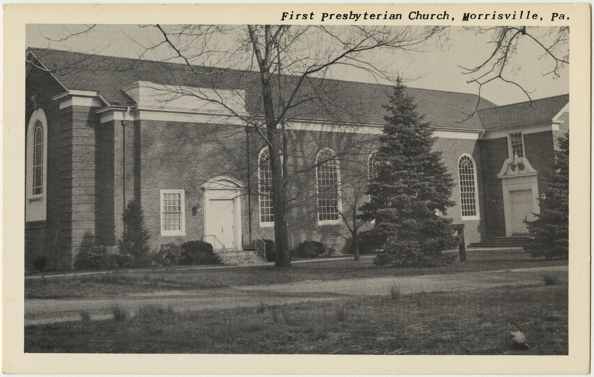 First Presbyterian Church in Morrisville, Pennsylvania from a p…