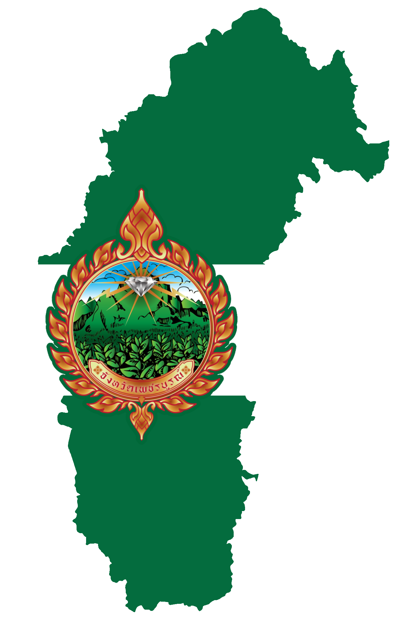 Phetchabun Province Flag map