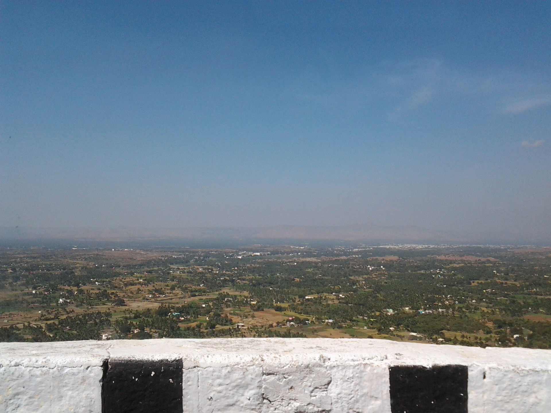 View of Vaniyambadi town from Yelagiri Hill station