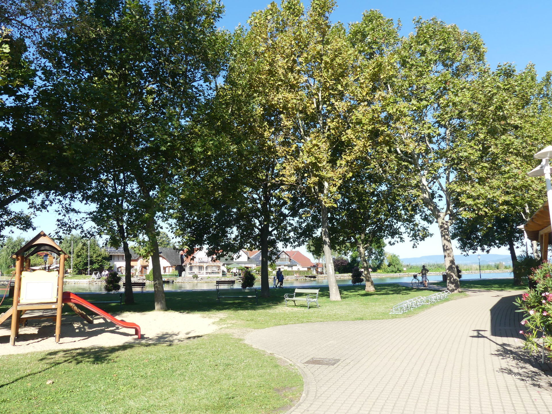 Fonyód. Central Europe.