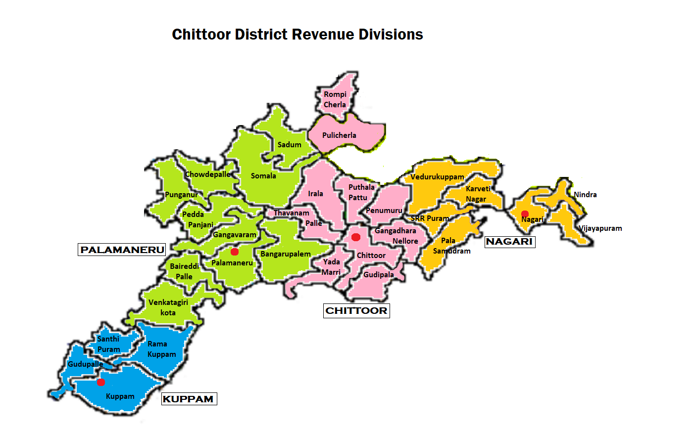Chittoor District Revenue Divisions and Mandals
