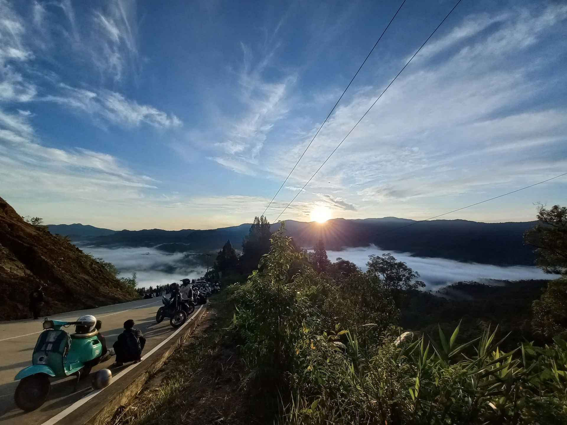 Pemandangan "Negeri di atas awan" Citorek, Kabupaten Lebak, Ban…