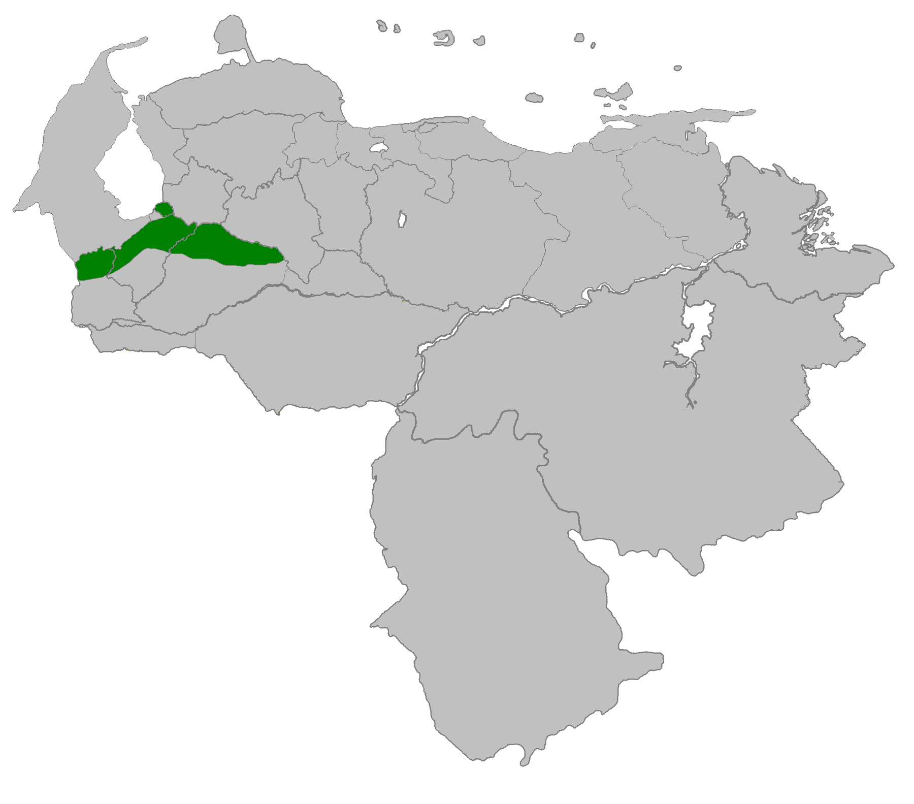 Ubicación de la Provincia de La Grita, durante la Colonia.
