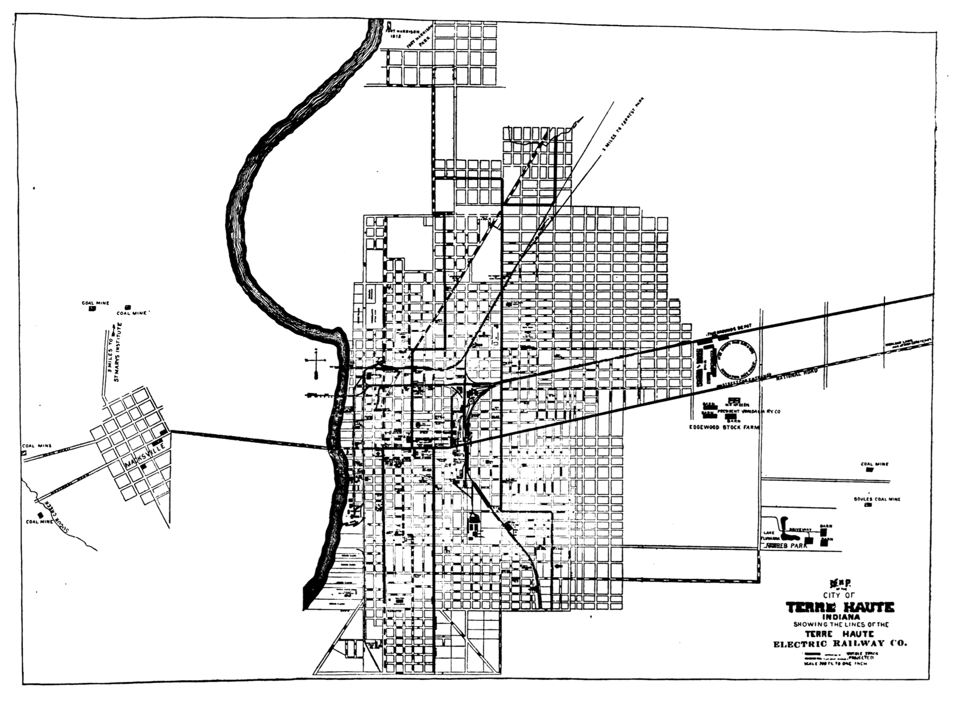 Terre Haute Electric Railway Company c 1894