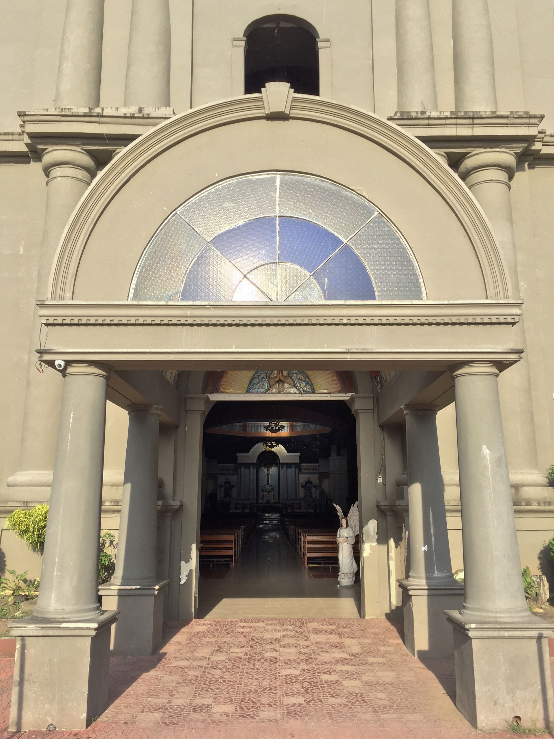 The entrance of the Calabanga Church, Calabanga Camarines Sur.