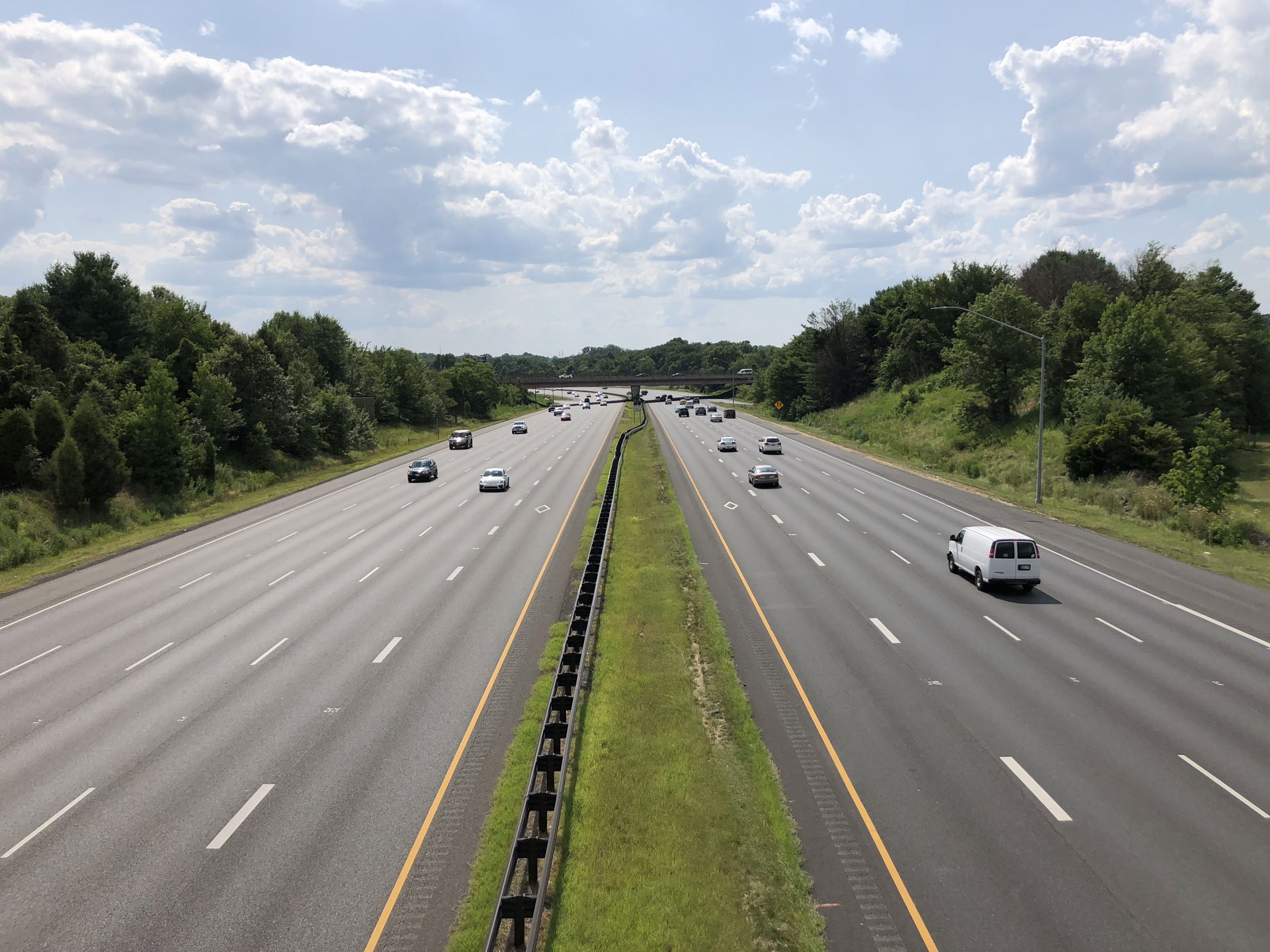 View west along Interstate 595 and U.S. Route 50 (John Hanson H…