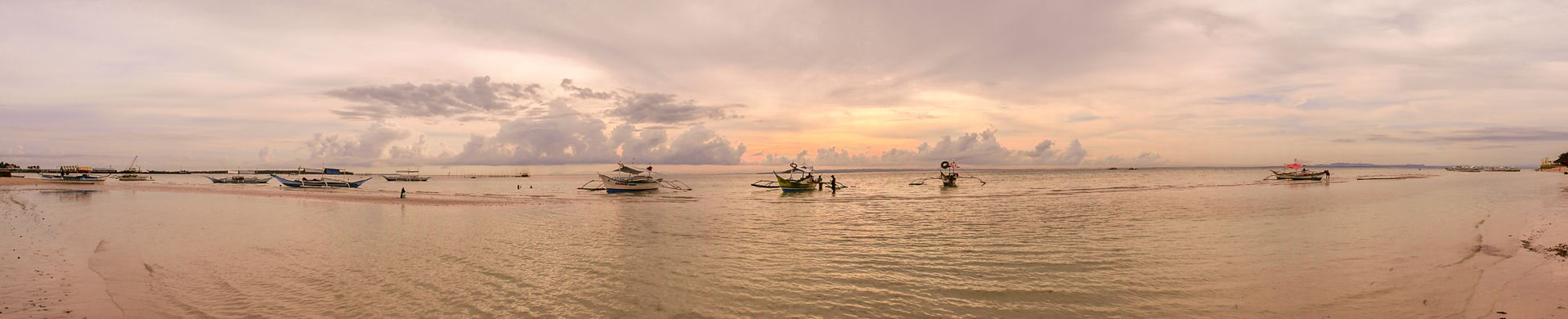 An early morning panoramic view of Bantayan, Cebu.